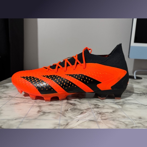 Adidas Predator Accuracy.1 FG Soccer Cleats Orange Black GW4625 Men’s Size 9 - Picture 5 of 10